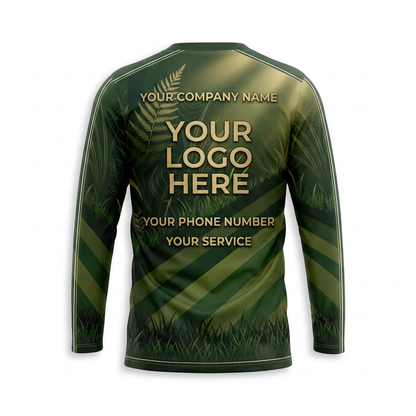 Custom Lawn Care Uniform Shirt 015 - Back