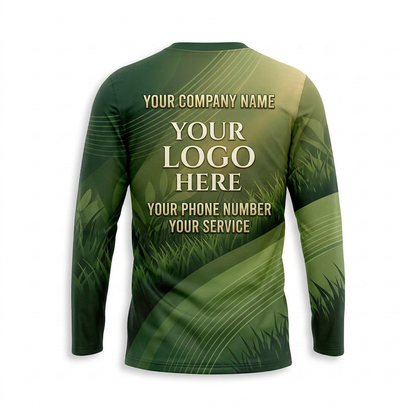 Custom Lawn Care Uniform Shirt 016 - Back