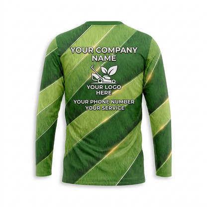 Custom Lawn Care Uniform Shirt 017 - Back