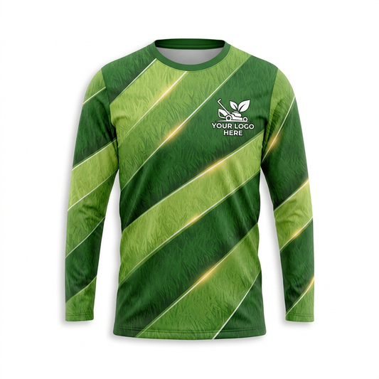 Custom Lawn Care Uniform Shirt 017 - Front