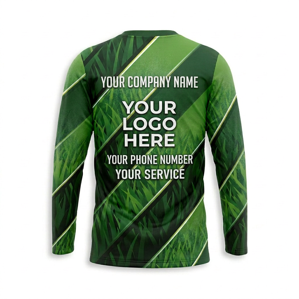 Custom Lawn Care Uniform Shirt 018 - Back