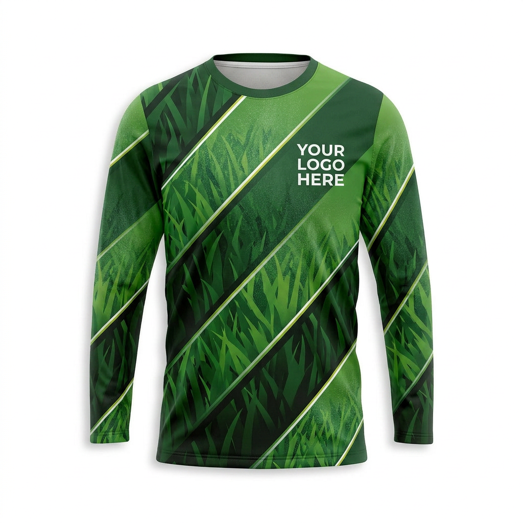 Custom Lawn Care Uniform Shirt 018 - Front