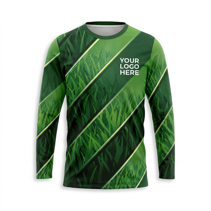 Custom Lawn Care Uniform Shirt 018 - Front
