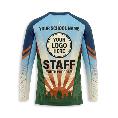 Custom School Camp Uniform Shirt 004 Back View