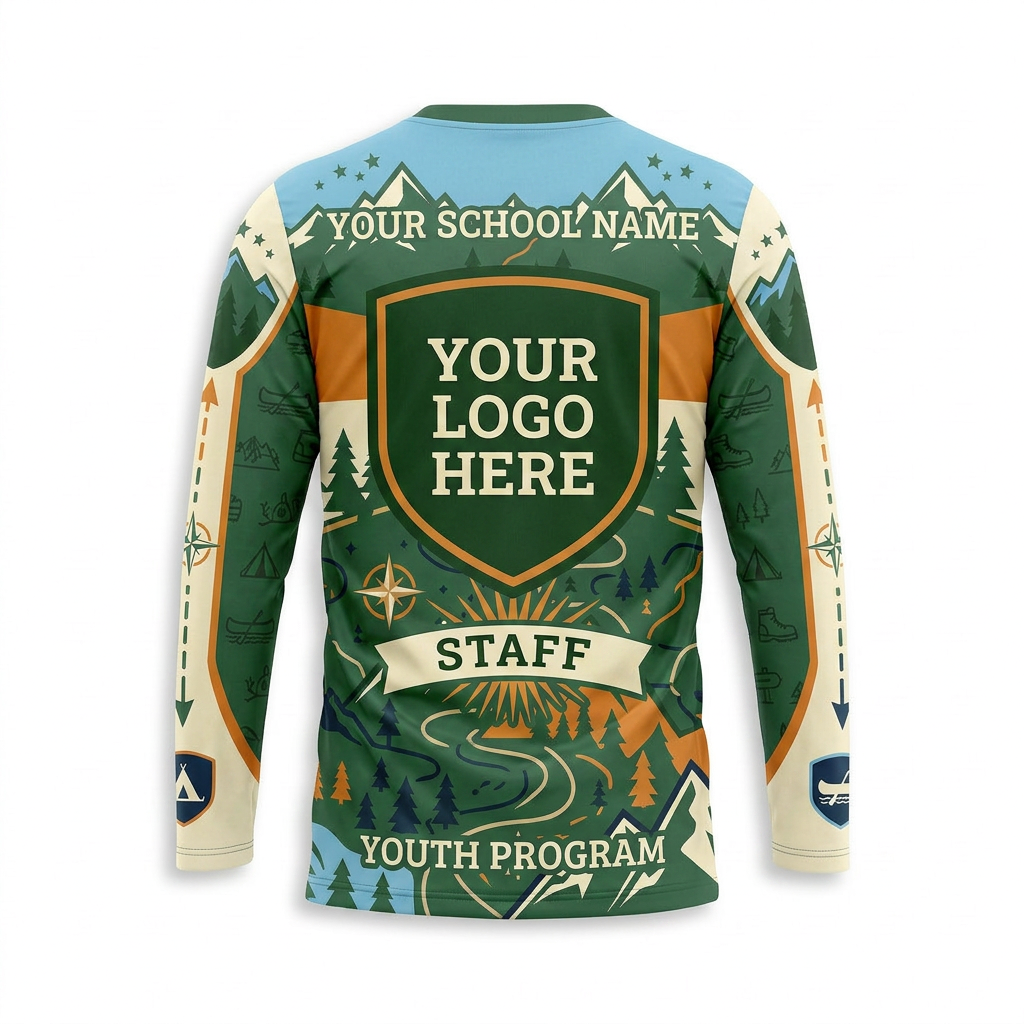 Custom School Camp Uniform Shirt 013 Back View