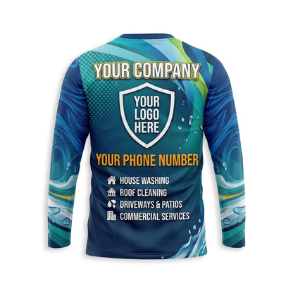 Custom Bleach-Resistant Pressure Washing Uniform Shirt 105