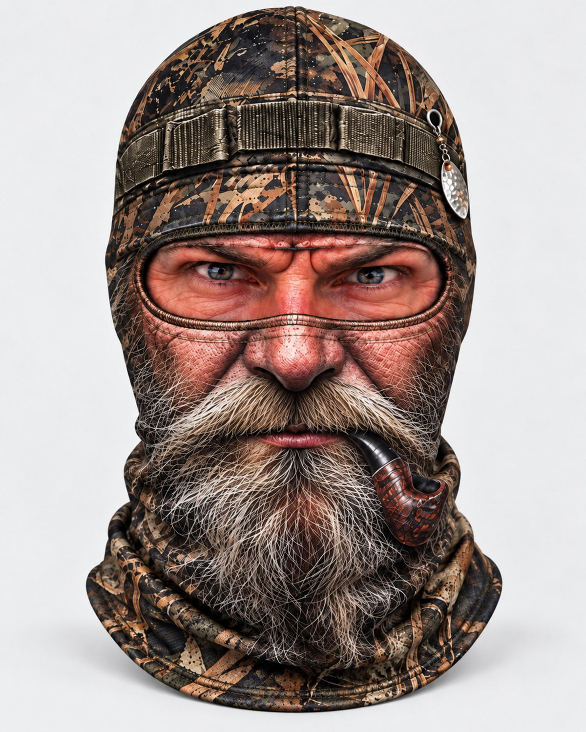 MollyTee Old Fisherman Pipe Funny Face Balaclava Face Mask