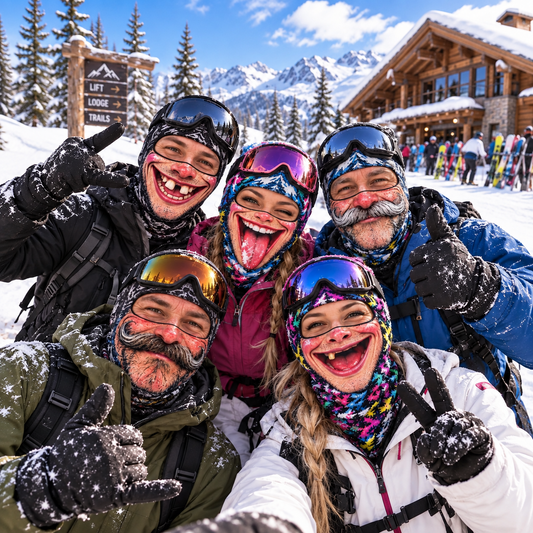 MollyTee Bestie Squad Winter Snowboard Balaclava Face Mask (10 types)
