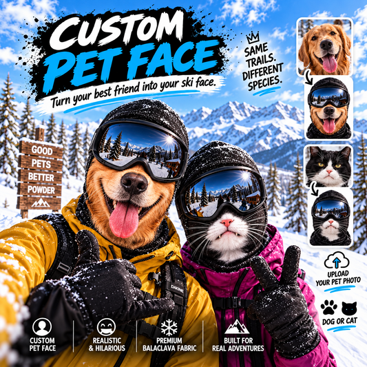 MollyTee Custom Pet Face Balaclava Mask