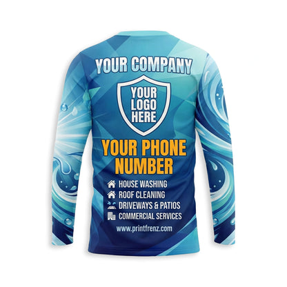 Custom Bleach-Resistant Pressure Washing Uniform Shirt 097