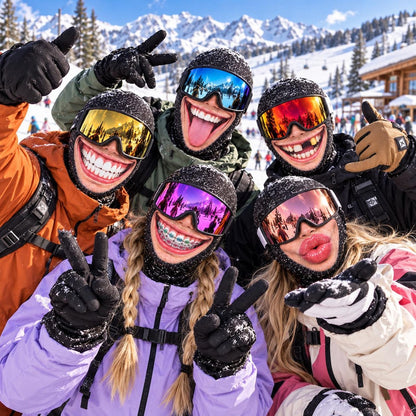 MollyTee Funny Face Ski Mask Balaclava (5 faces)
