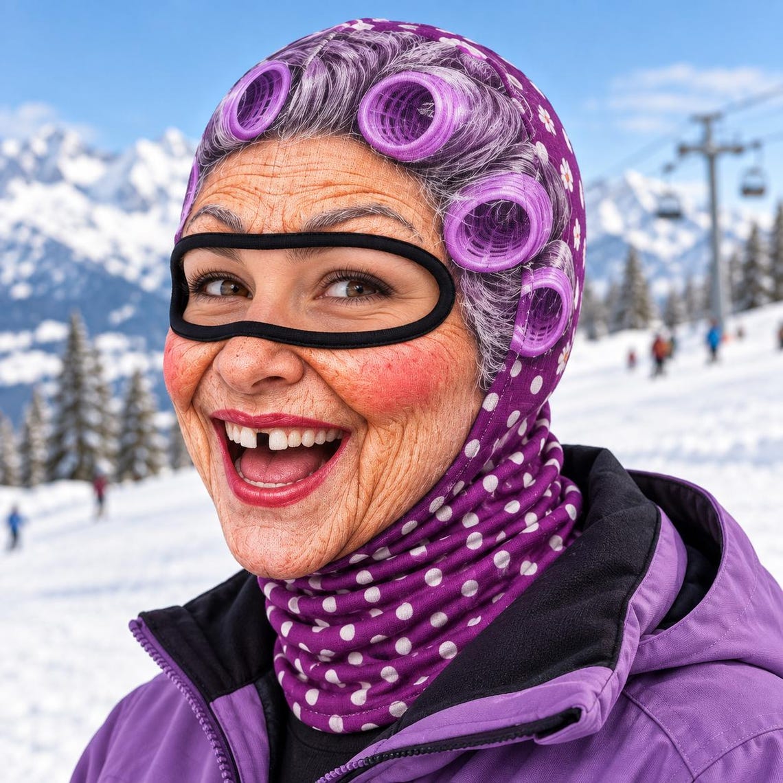 MollyTee Funny Grandma Balaclava Ski Mask (6 styles)