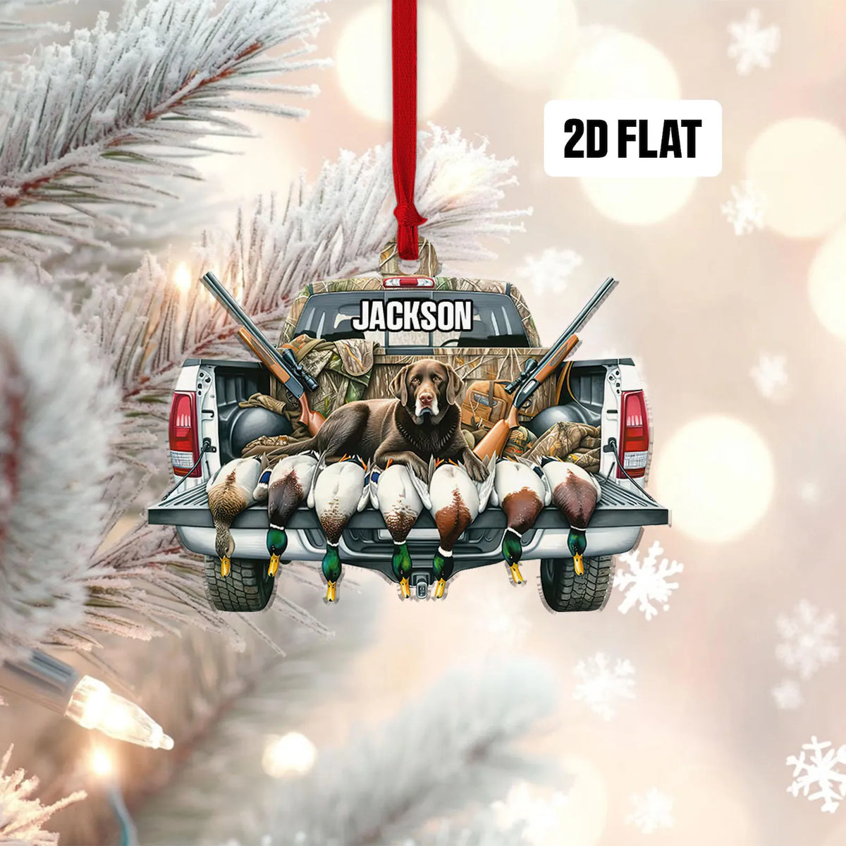 MollyTee Duck Hunting Christmas Ornament - image 4