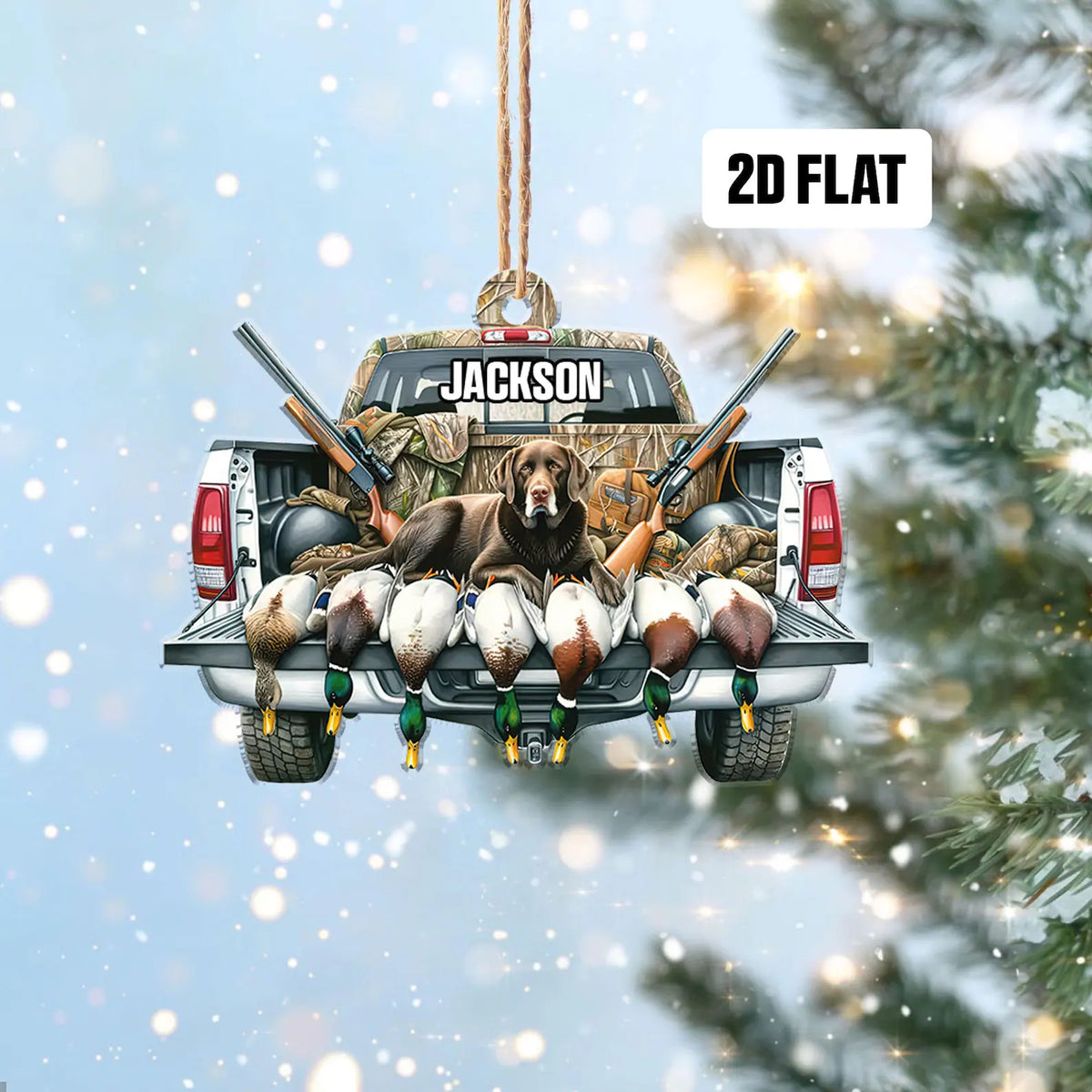 MollyTee Duck Hunting Christmas Ornament - image 5