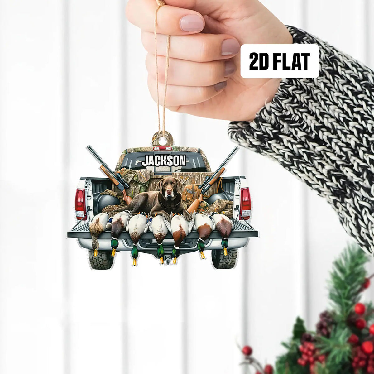 MollyTee Duck Hunting Christmas Ornament - image 6