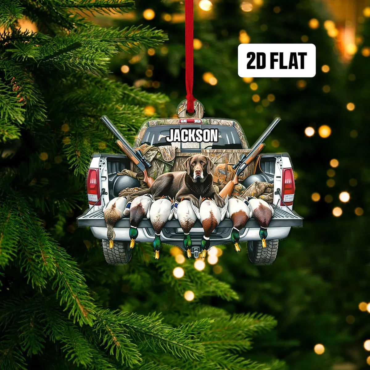 MollyTee Duck Hunting Christmas Ornament - image 7