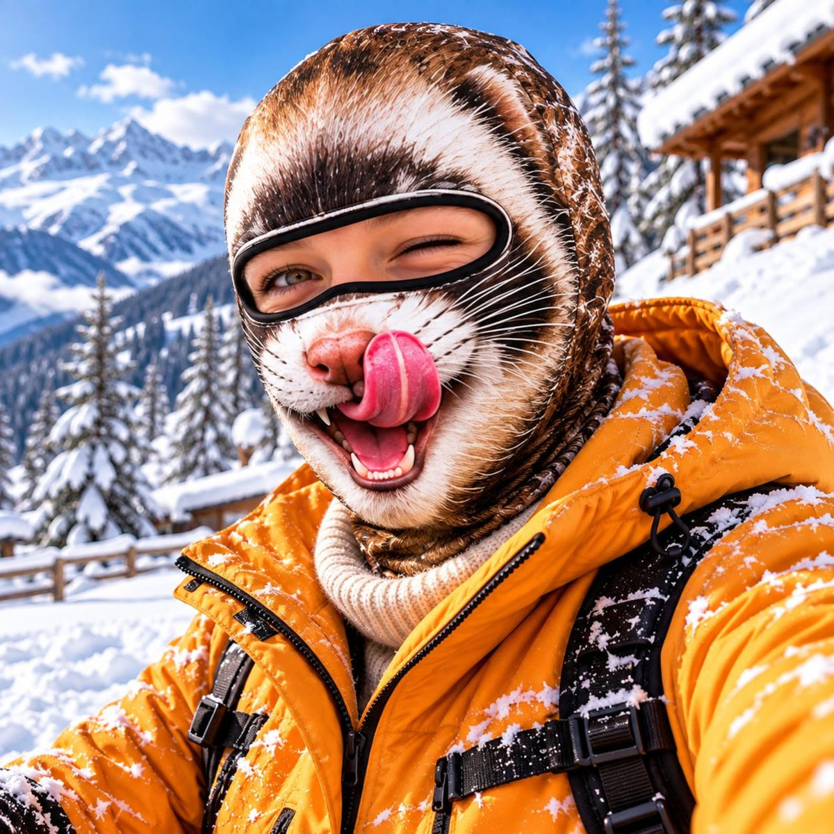 MollyTee Funny Animal Face 3D Print Balaclava Ski Mask (5 faces)