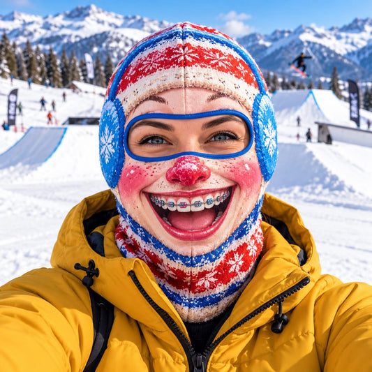 MollyTee Funny Character Balaclava Ski Mask 3D Printed Old Man Walrus Braces Smile Hood (5 Faces)