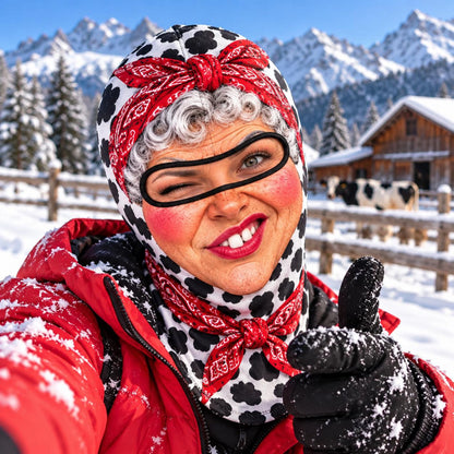 MollyTee Funny Hair Rollers Meme Grandma Balaclava Ski Mask (5 Faces)