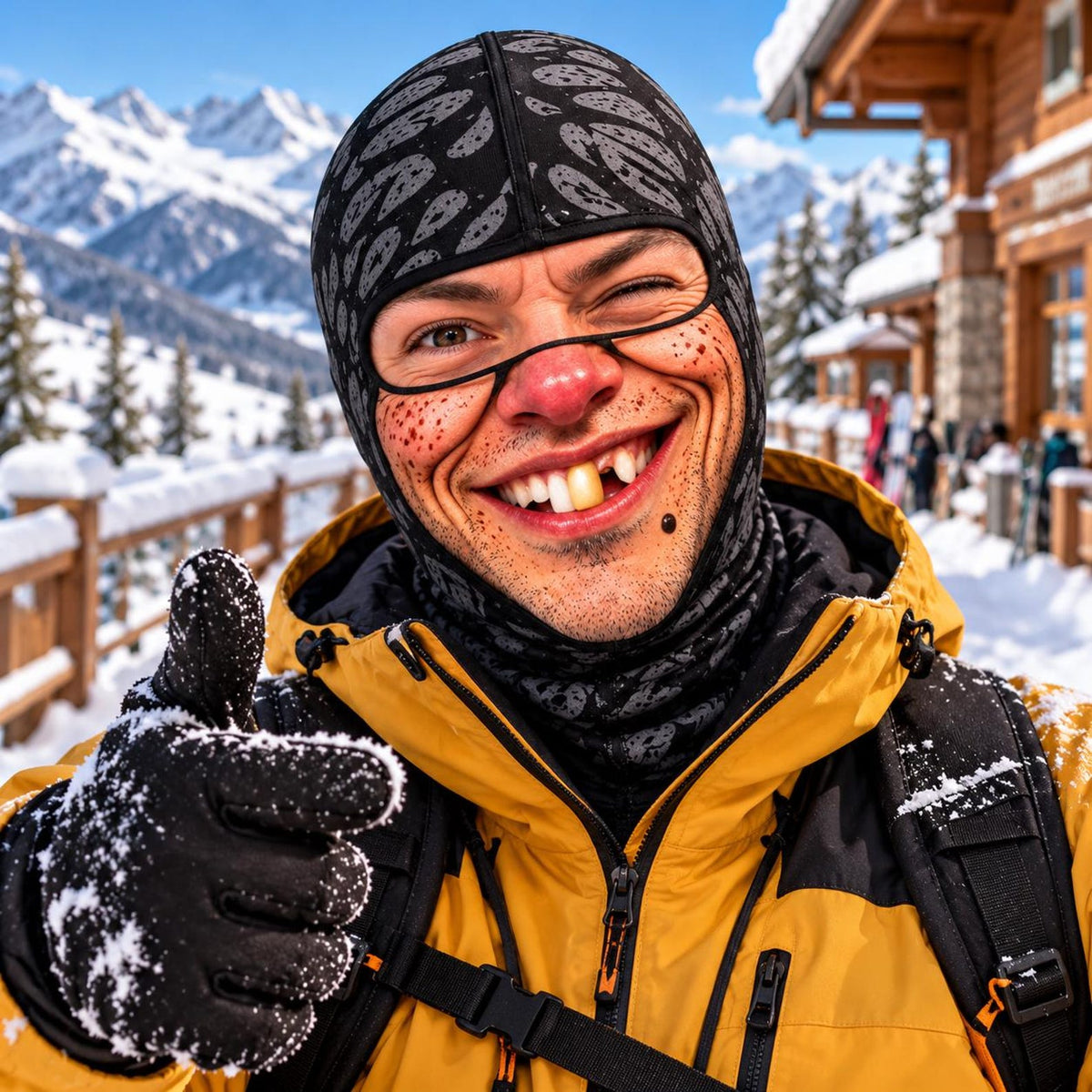 MollyTee Funny Group Face Balaclava Ski Mask (5 Faces)