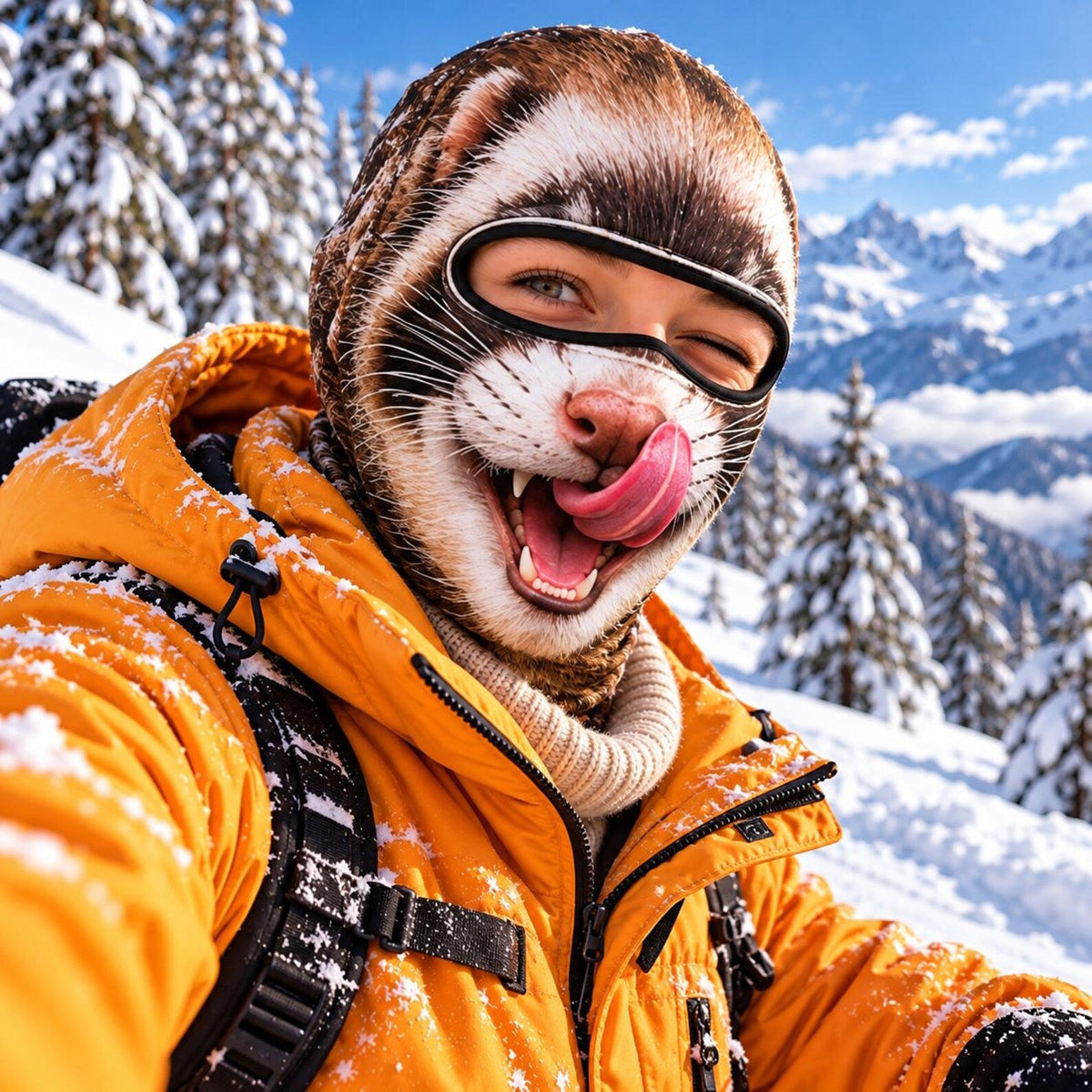 MollyTee Funny Animal Face 3D Print Balaclava Ski Mask (5 faces)