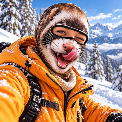 MollyTee Funny Animal Face 3D Print Balaclava Ski Mask (5 faces)