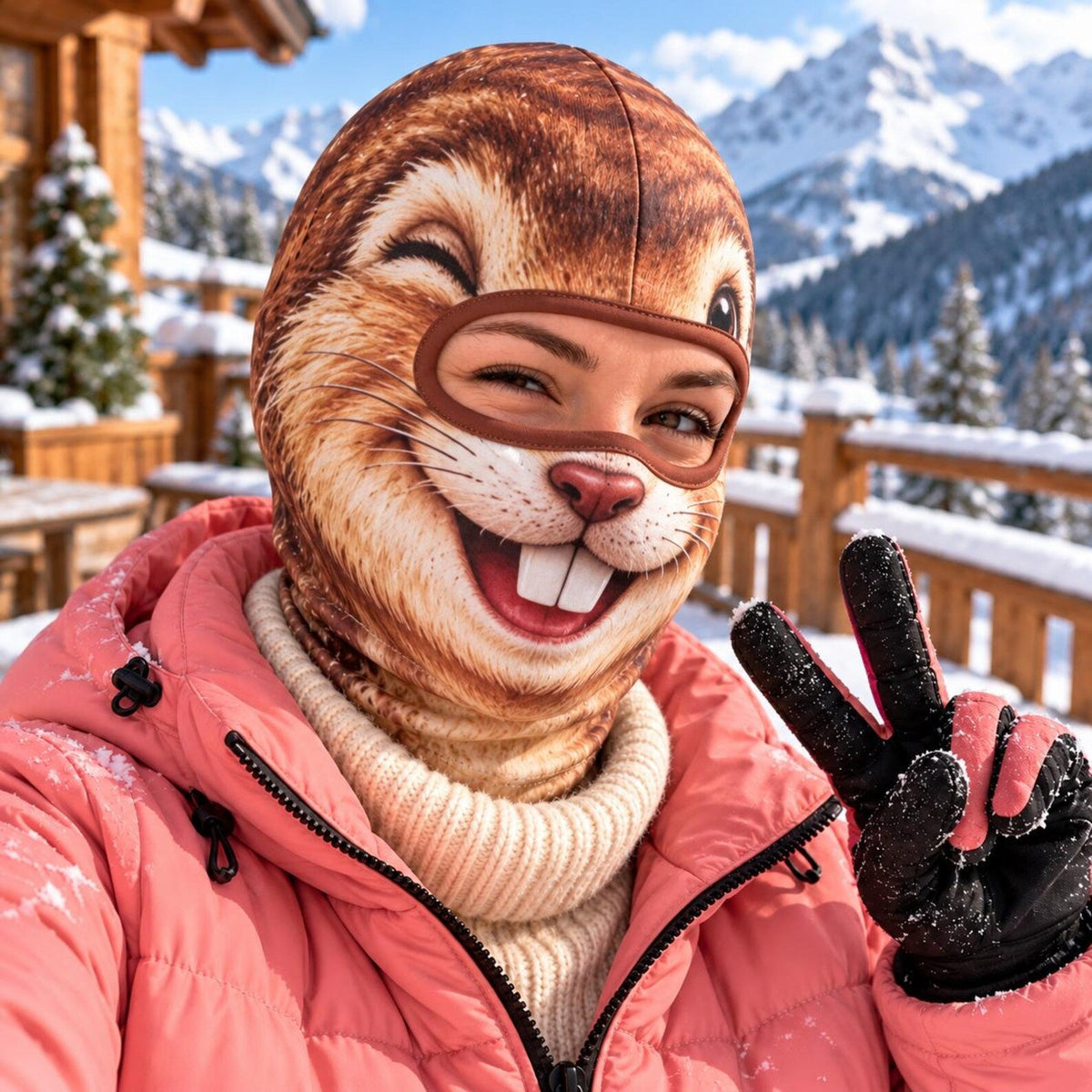 MollyTee Funny Animal Ski Mask Balaclava (3 animals)