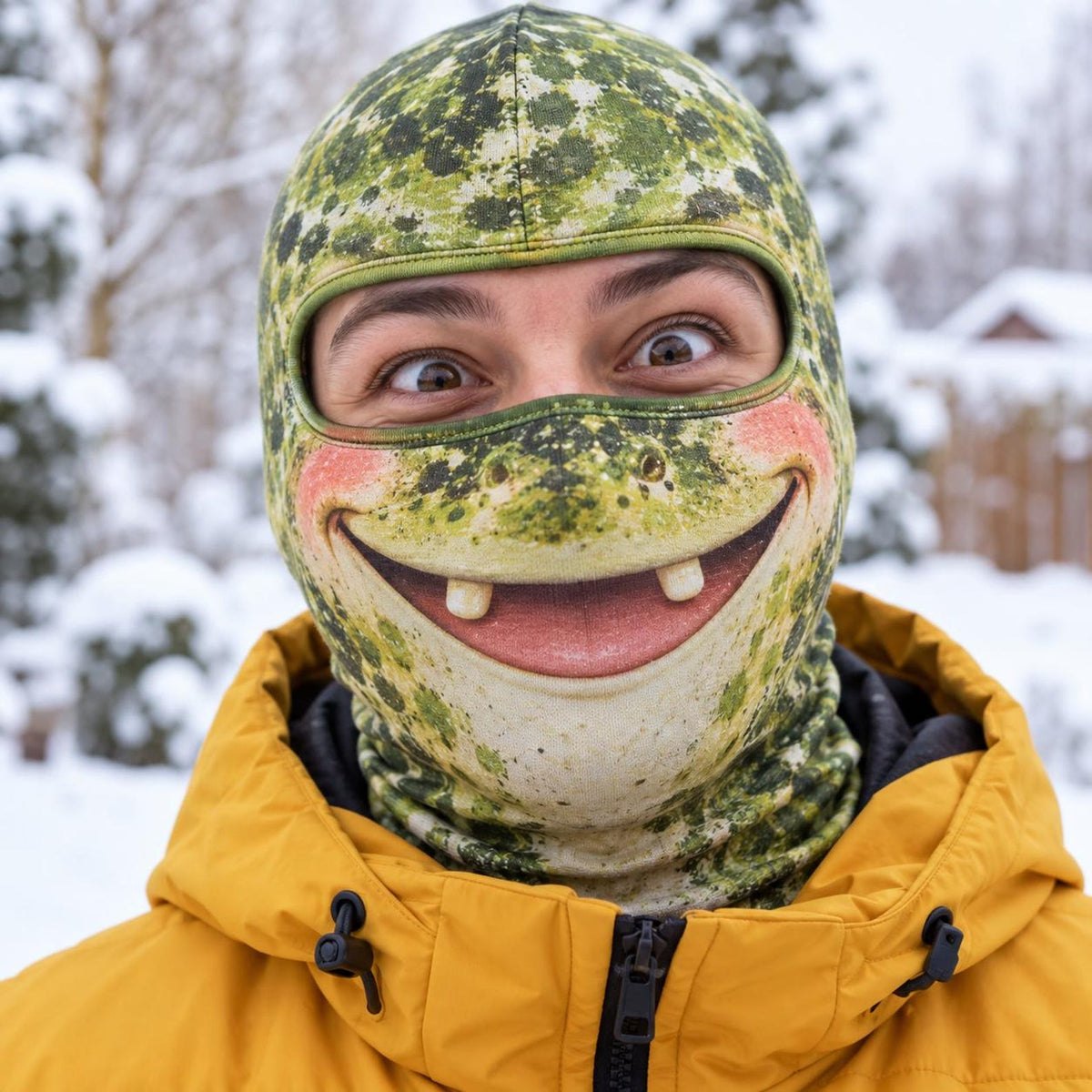 MollyTee Funny Animal Face Ski Mask Sloth Llama Frog Owl Walrus & Chameleon Cartoon Full Face Balaclava (10 animals)