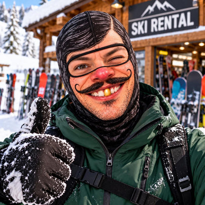 MollyTee Funny Group Face Balaclava Ski Mask (5 Faces)