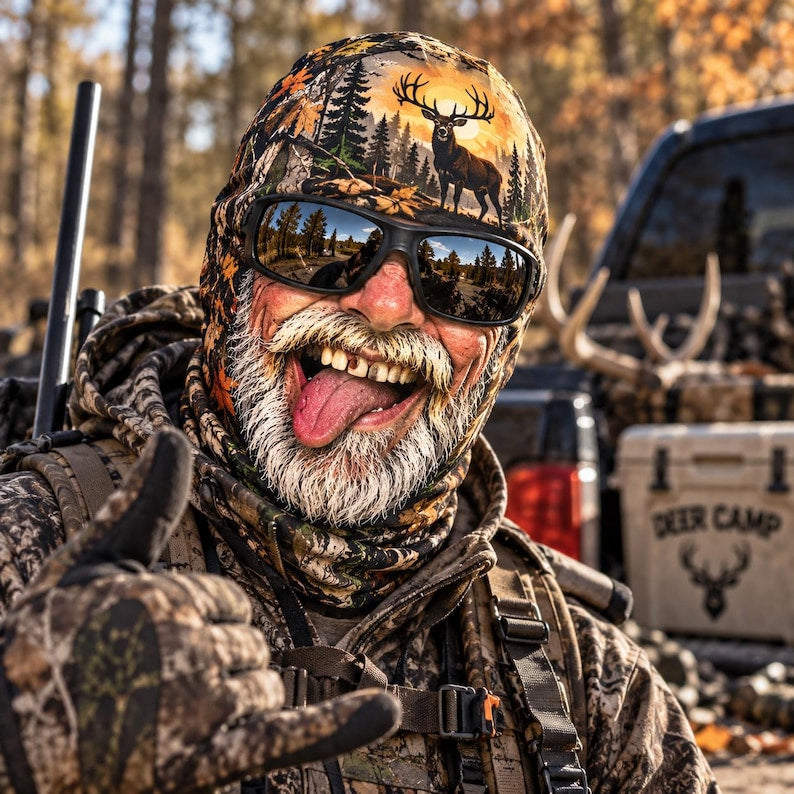 MollyTee Wildlife Animal Camo Funny Face Balaclava Face Mask (10 animals)