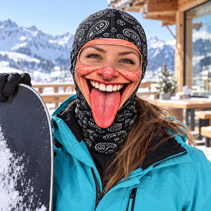 MollyTee Funny Old Face Ski Face Mask Balaclava (13 Faces)