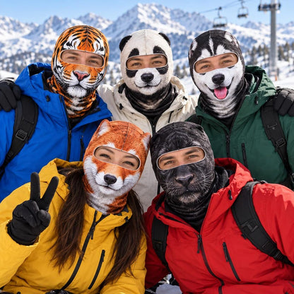 MollyTee Animal Snowboard Mask Balaclava Face Mask (25 animals)