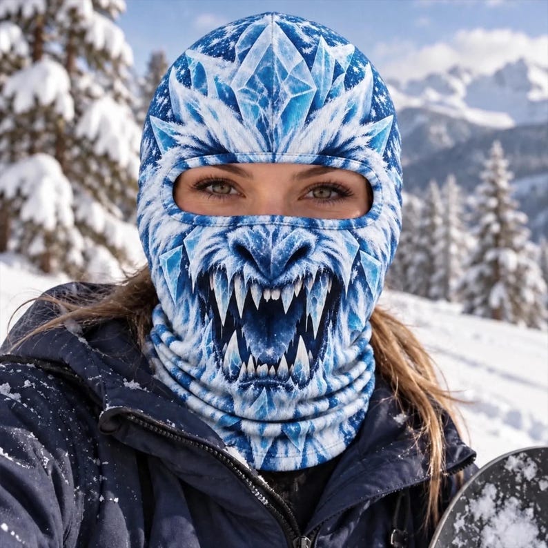MollyTee Ice Monster Face Balaclava Face Mask