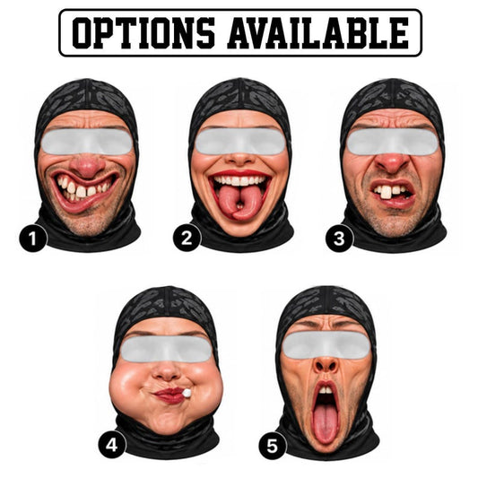 MollyTee Funny Winter Face Covering Balaclava Face Mask (5 Faces)