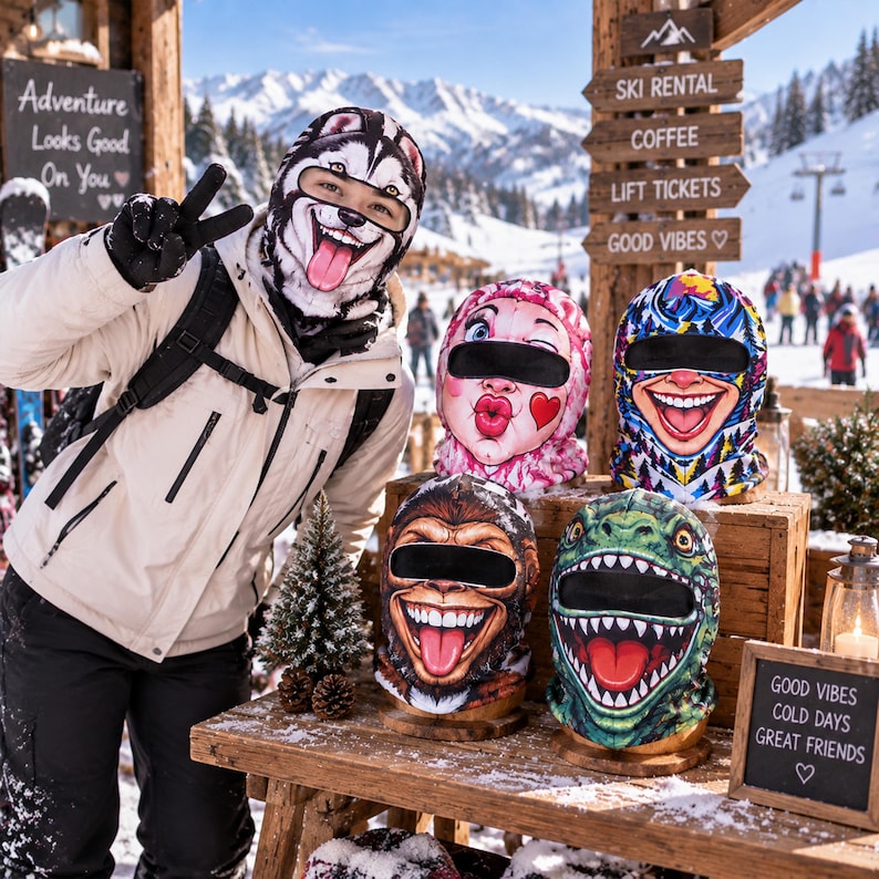 MollyTee Goofy Face Covering Balaclava Face Mask (23 Masks)