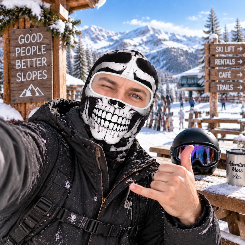 MollyTee Funny Novelty Winter Face Covering Balaclava Face Mask (23 Masks)