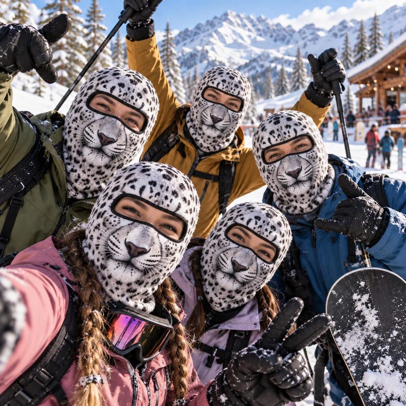MollyTee Funny Animal Winter Mask Balaclava Face Mask (5 animals)