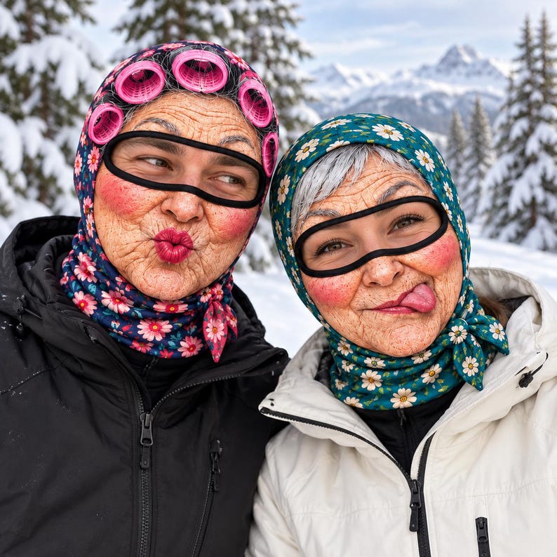 MollyTee Funny Grandma Balaclava Ski Mask (6 styles)