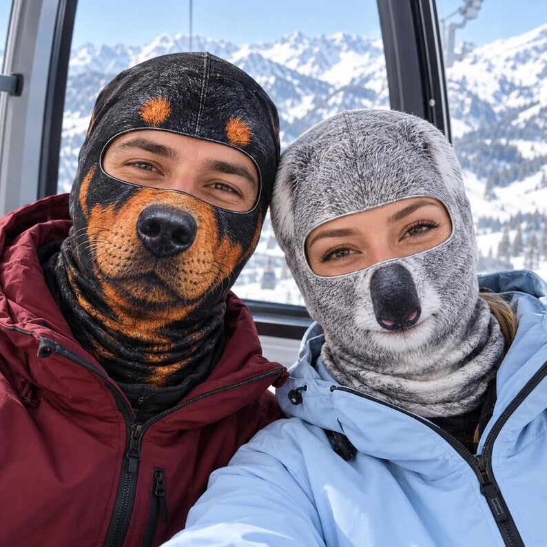 MollyTee Animal Snowboard Mask Balaclava Face Mask (25 animals)