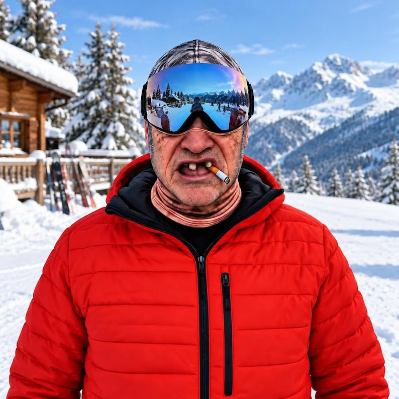 MollyTee Fun Old Man Ski Face Mask Balaclava (3 types)