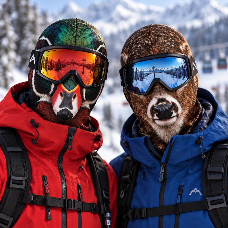 MollyTee Realistic Hunting Camouflage Face Ski Mask Wildlife Animal Print Full Face Balaclava