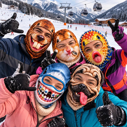 MollyTee Funny Animal Balaclava Face Ski Mask (5 animals)