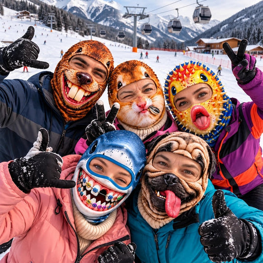 MollyTee Funny Animal Balaclava Face Ski Mask (5 animals)