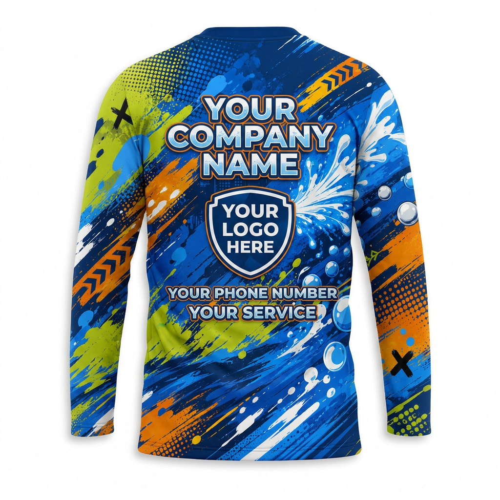 Custom Bleach-Resistant Pressure Washing Uniform Shirt 176
