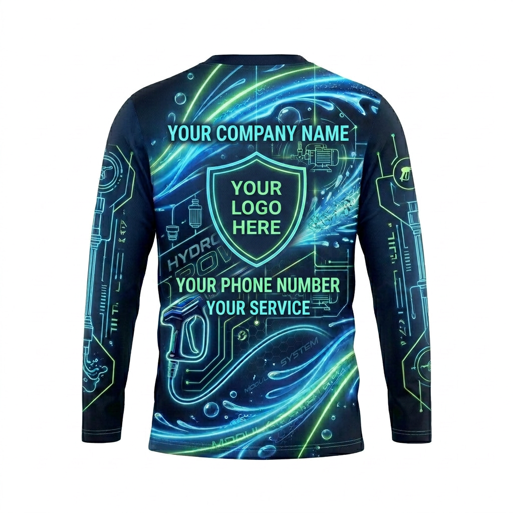 Custom Bleach-Resistant Pressure Washing Uniform Shirt 151