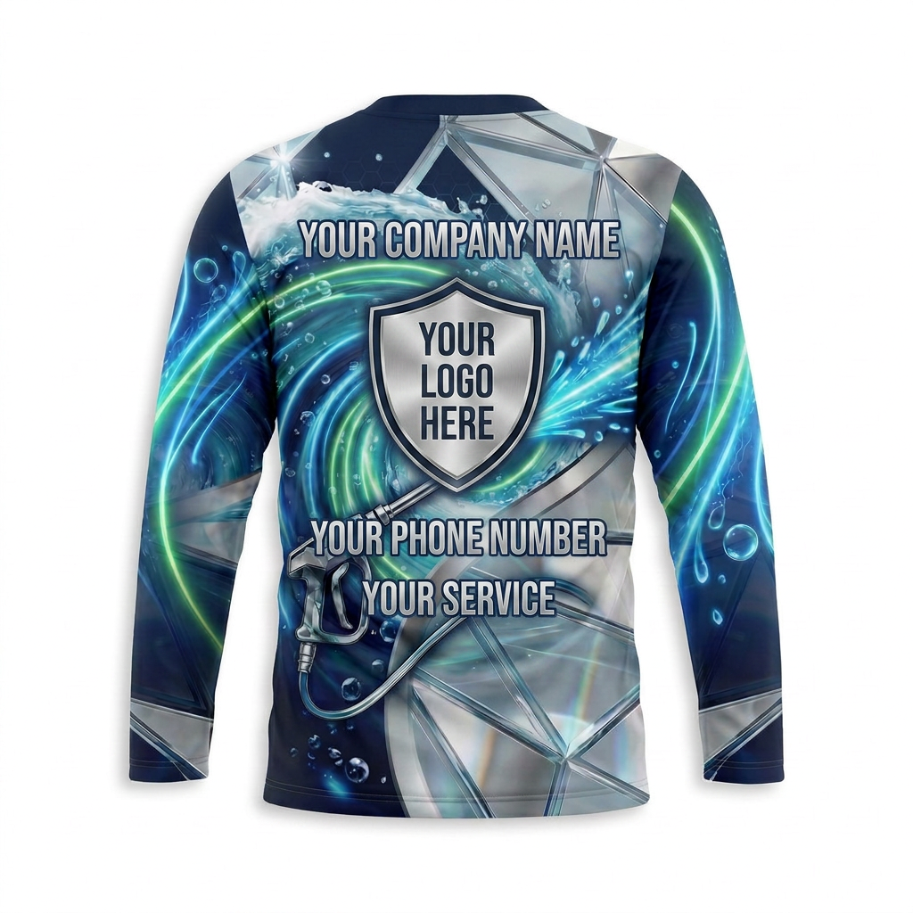 Custom Bleach-Resistant Pressure Washing Uniform Shirt 102