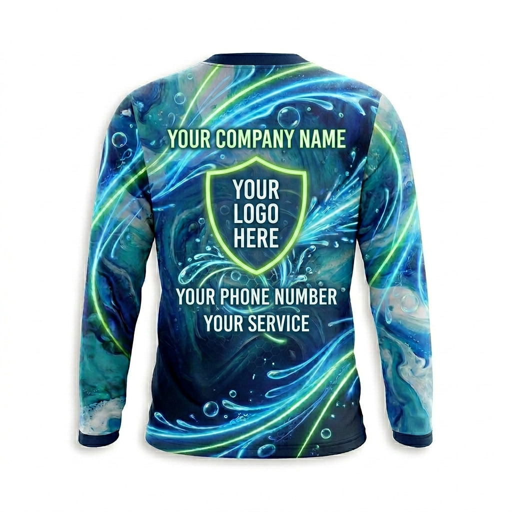 Custom Bleach-Resistant Pressure Washing Uniform Shirt 160