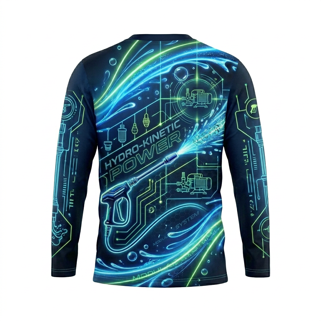 Custom Bleach-Resistant Pressure Washing Uniform Shirt 151