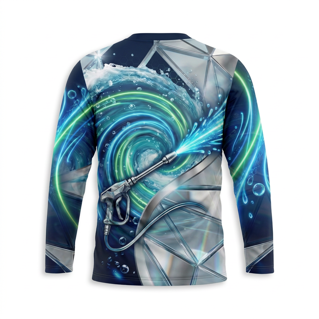 Custom Bleach-Resistant Pressure Washing Uniform Shirt 102