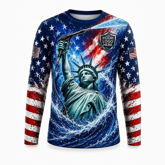 Custom Bleach-Resistant Pressure Washing Uniform Shirt 183